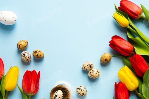 Preview: Easter background, copy space