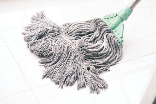 Preview: cleaning tiles floor with mop