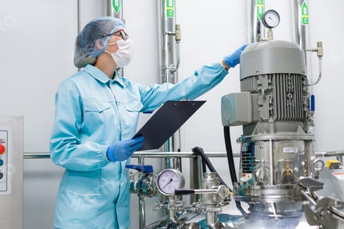 Preview: scientist monitors the readings on the equipment