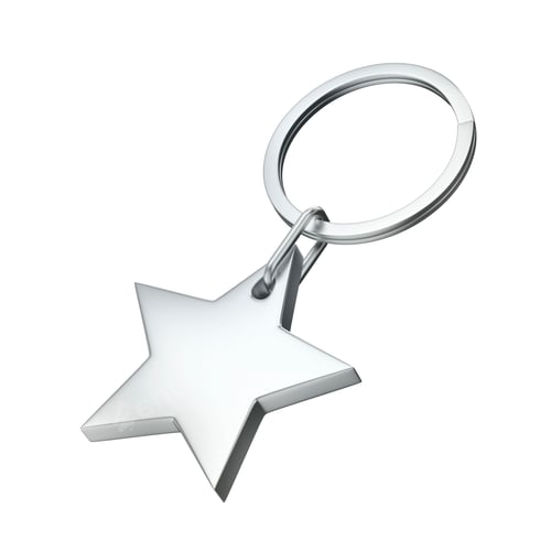 Preview: Silver star keychain
