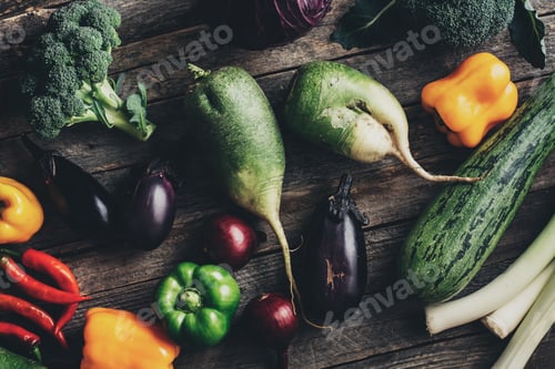 Preview: Fresh organic raw vegetables