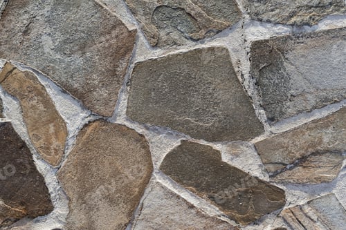 Preview: Stone Mosaic Of A Floor Or Wall Closeup For An Abstract Background And For Wallpaper Of Spotty Color