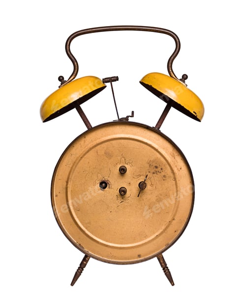 Preview: back of an old alarm clock