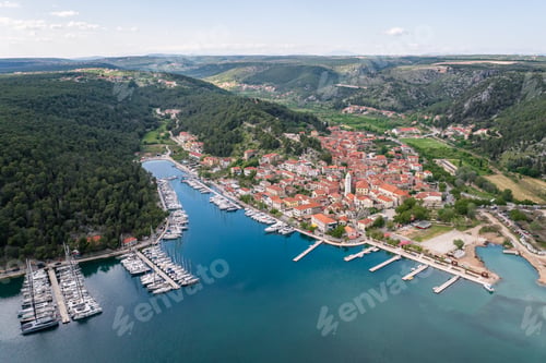 Preview: Small village at the Adriatic sea coast in Croatia.