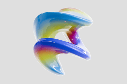 Preview: Futuristic 3D abstract torus shape