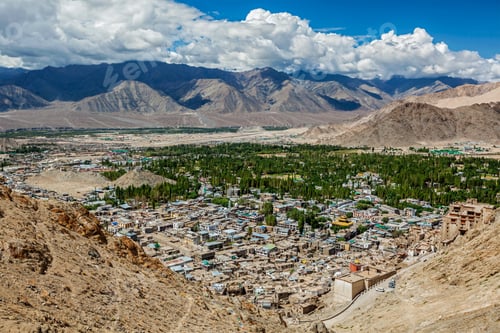 Preview: Aerial view of Leh. Ladakh, India