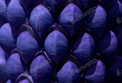 Preview: Lupin Persian Slipper,Closeup Patels of Violet BlueSummer Flower Cluster pattern in English Garden