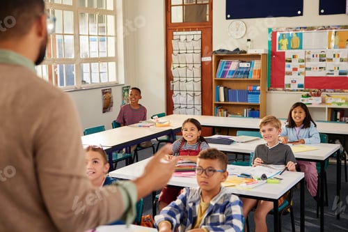 Preview: Children in classroom with teacher during lesson
