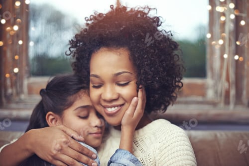 Preview: The joys of motherhood. Shot of an affectionate mother and daughter at home.