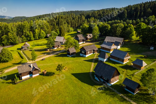 Preview: Skansen village near Stara Lubovna Castle in Slovakia