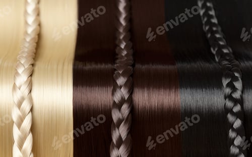 Preview: Closeup on luxurious glossy hair