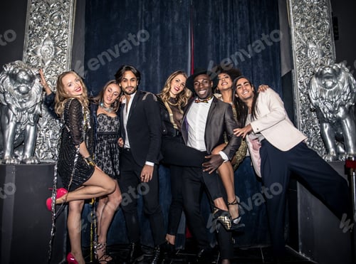 Preview: Friends having party in a nightclub