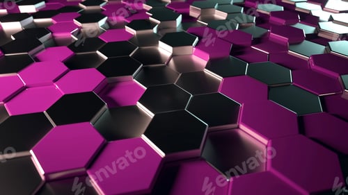 Preview: Hexagon Background Pink