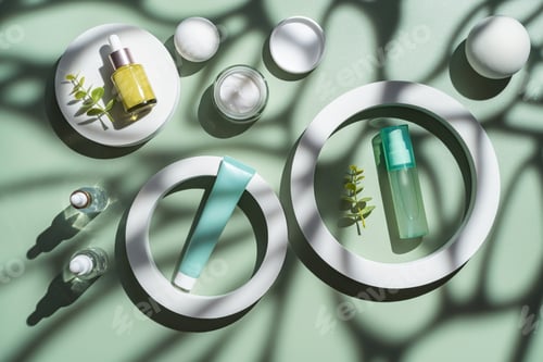 Preview: Bottles with serum or oil