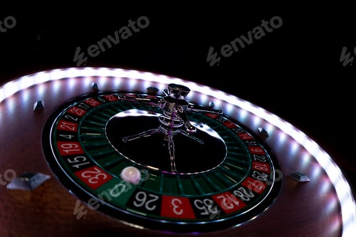 Preview: Roulette table close up at the Casino