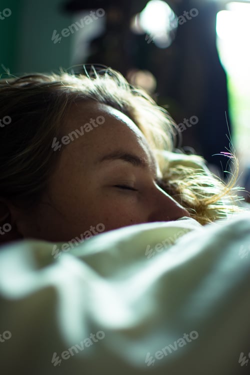 Preview: *Nominated* Girl sleeping on the couch, eyes closed