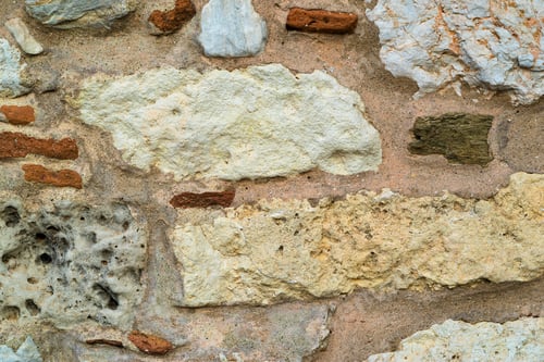 Preview: The Abstract Textured Surface Of An Old Stone Wall For Backgrounds And For Wallpaper