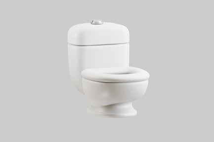 Preview: Clean white ceramic toilet fixture