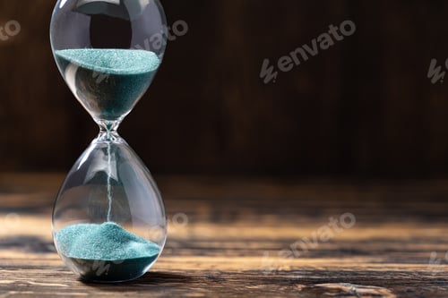 Preview: hourglass with green sand