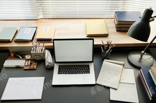 Preview: Above view of students desk