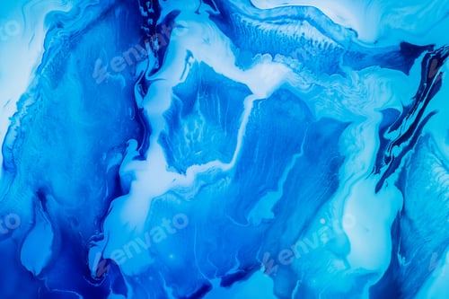 Preview: Abstract flow of liquid paints in mix
