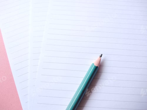 Preview: Pencil on lined paper