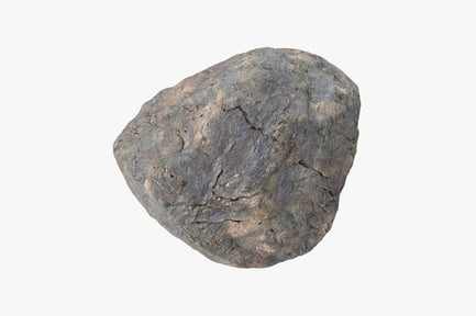 Preview: Detailed Mossy Limestone Boulder