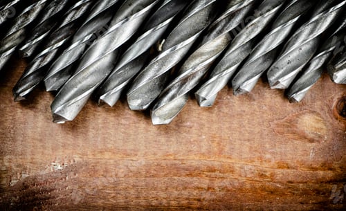 Preview: Drill bits for drills on the table.