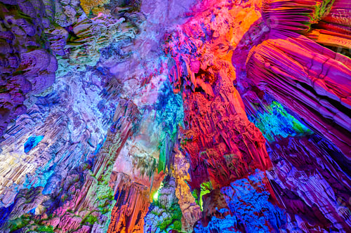 Preview: The Reed Flute Cave in Guilin, China.