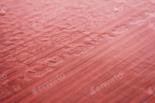 Preview: Water drops on a wooden surface