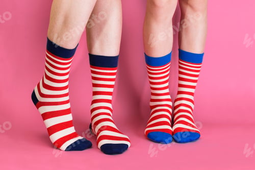 Preview: striped bright socks