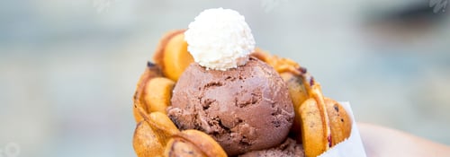 Preview: Banner of Bubble waffles with ice cream