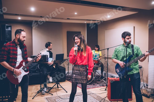 Preview: Musician rehearsing studio