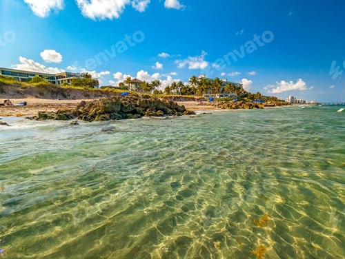 Preview: Aerial photo Deerfield Beach Florida coastline