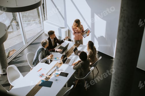 Preview: Multiethnic business people working together in the office