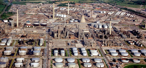 Preview: Aerial view of an Oil Refinery