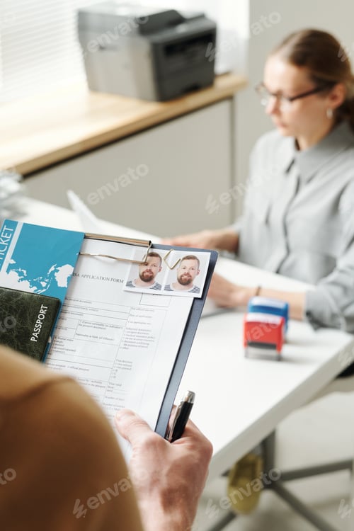 Preview: Man Having Appointment In Embassy
