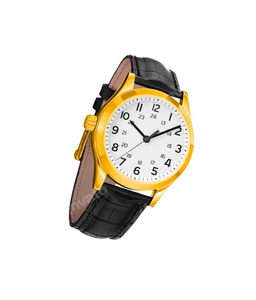 Preview: Golden watch isolated