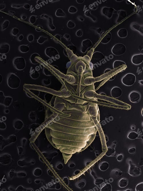 Preview: High vacuum SEM image of a plant lice