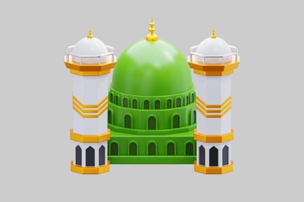 Preview: Green Dome Masjid Nabawi 3D