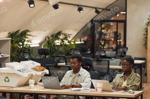 Preview: People Working in Eco Friendly Office