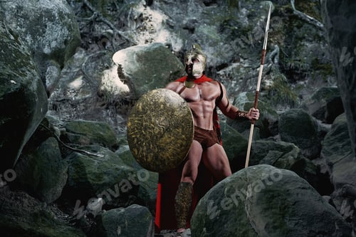 Preview: Spartan warrior in the woods