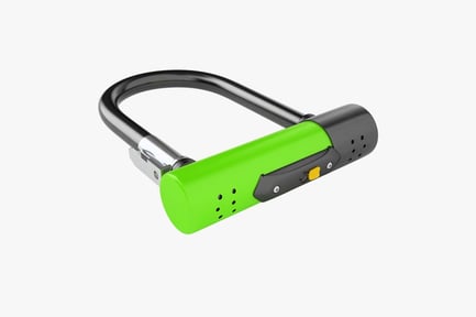 Preview: High-Security Bike U-Lock, Green Housing