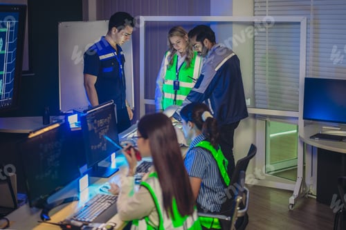 Preview: Engineers Coordinating Real Time Monitoring, Digital Site Plans, and Emergency Response