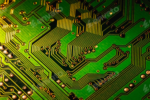 Preview: Electronic circuit board close up