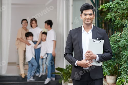 Preview: Insurance Agent with Clipboard