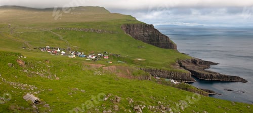 Preview: Village of the Island Mykines, Faroe Islands