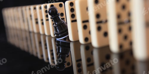 Preview: Black Pawn Among White Dominoes