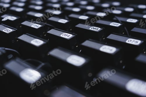 Preview: Lot of special wireless equipment for simultaneous translation