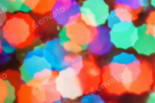 Preview: Background Abstract- Bokeh Blurry. Defocused- Festive Party. New Year- Beautiful Spark.